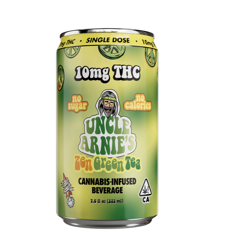 Uncle Arnie S Beverage Zen Green Tea Zero Calories 10mg 7 5oz The